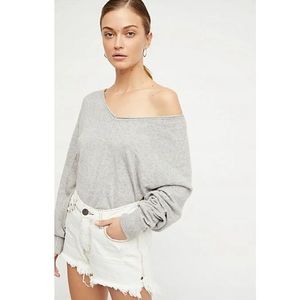 Free People Harmony Cashmere gray sweater - Medium